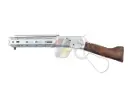 A&K M-Lok M1873 Sawed-Off Real Wood Gas Rifle - Silver