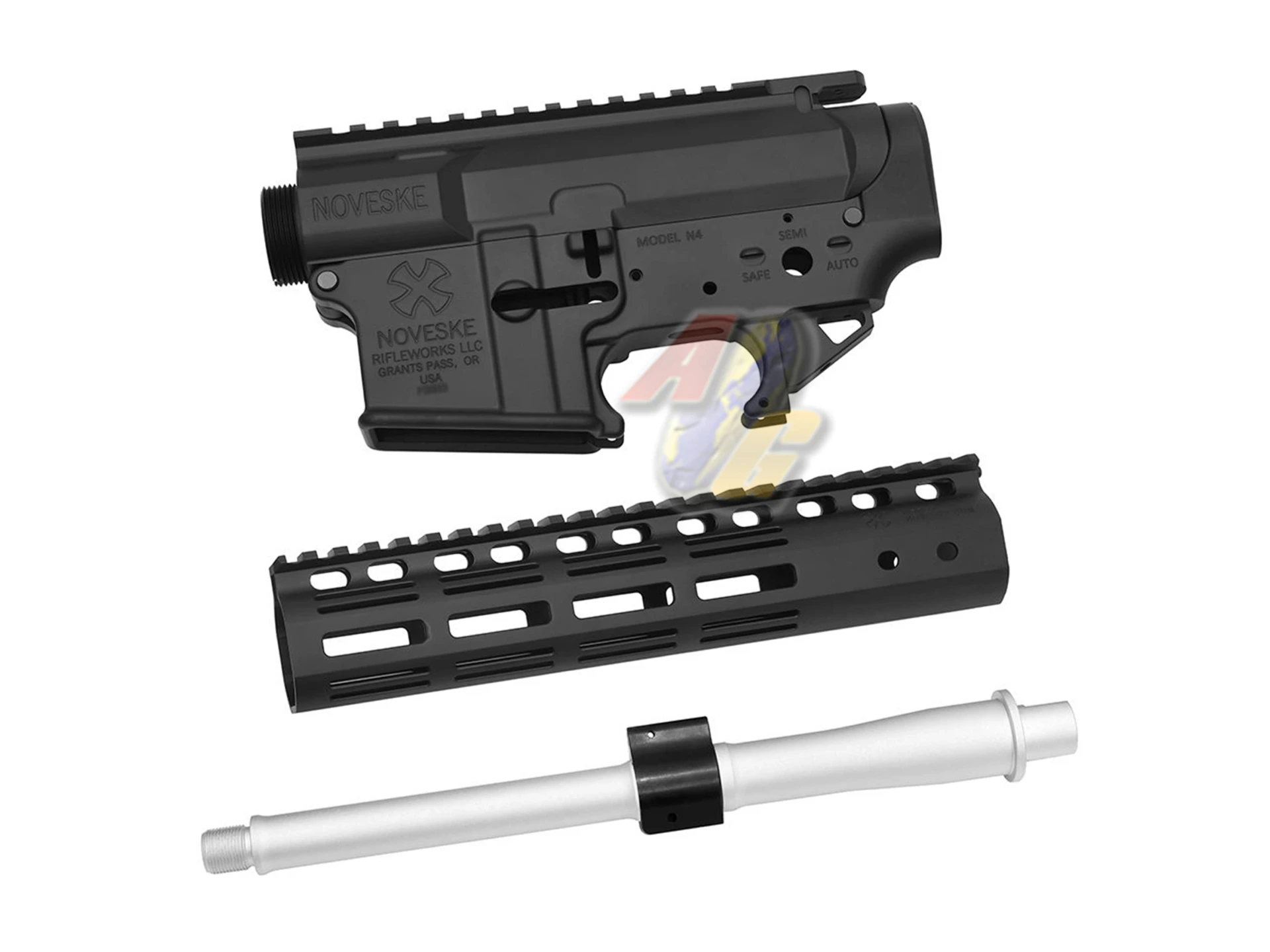 EMG Noveske Licensed NSR 9" M-Lok Gen3 N4 Receiver Kit for Tokyo Marui M4 MWS GBB Series GBB - Cerakote BK (by DYTAC)