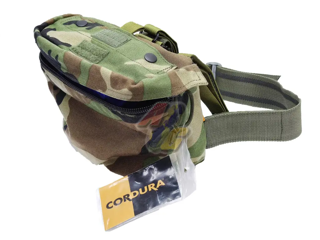 King Arms DA Utility Drop Leg Pouch (Woodland)