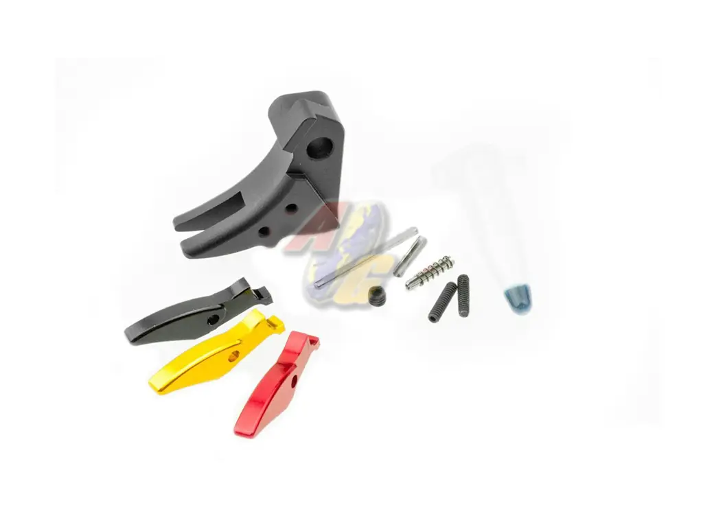 GunsModify Aluminum STD Style Trigger for Marui Glock Ver.3 GBB Series - BK