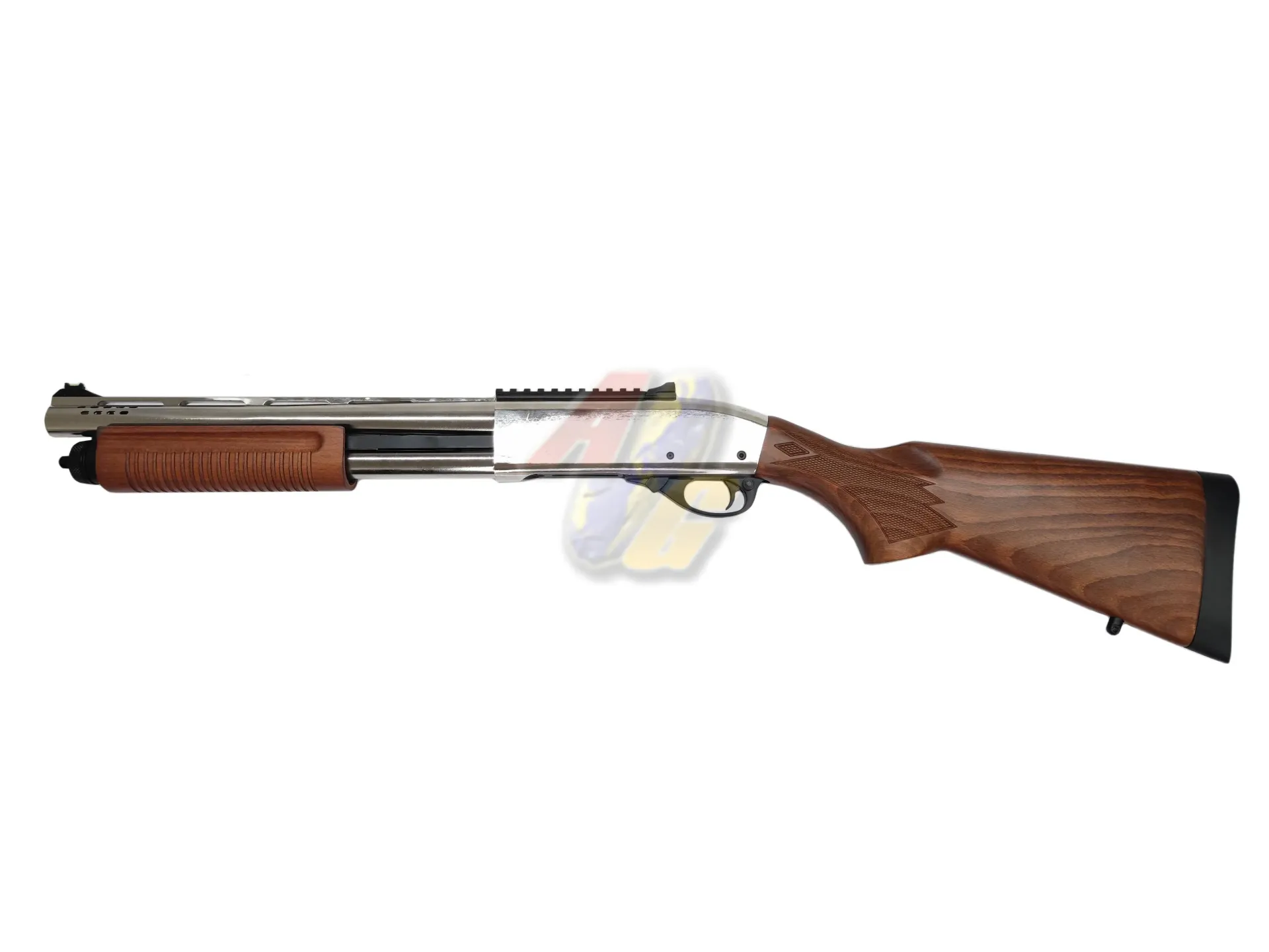 Golden Eagle M870 Gas Pump Action Shotgun - Silver