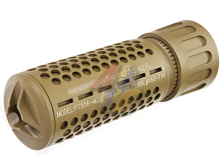 5KU KAC CQB Airsoft Suppressor (Tan/ Short/ 14mm-)