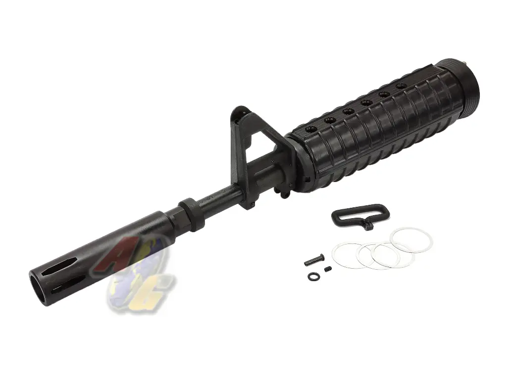 Angry Gun XM177E2 Steel Outer Barrel Front Set for Tokyo Marui M4 Series GBB (MWS)