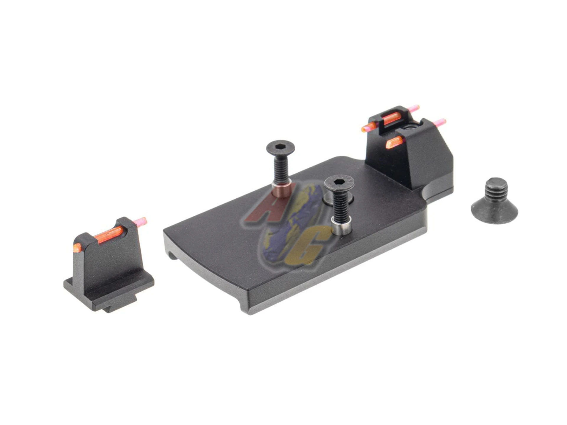 C&C Tac Tri Style RMR Ready Sight Set Adapter Plate Mount for Tokyo Marui Hi-Capa GBB Series