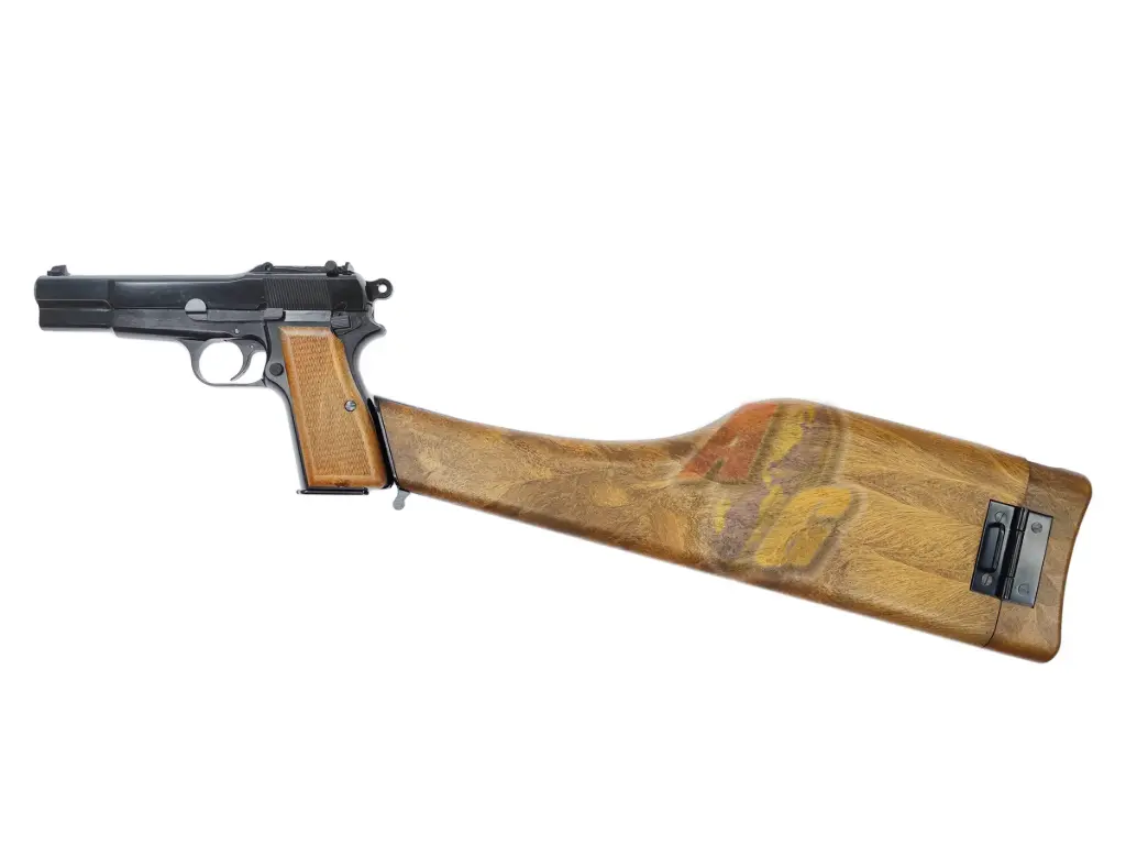 [WE-GP-0998] WE Hi-Power Browning M1935 with Stock - BK