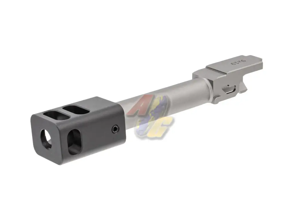 C&C Tac KK-Style Outer Barrel with 4-Port Compensator for Tokyo Marui G19 GBB - SV