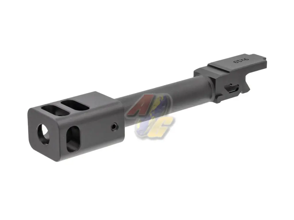 C&C Tac KK-Style Outer Barrel with 4-Port Compensator for Tokyo Marui G19 GBB - BK