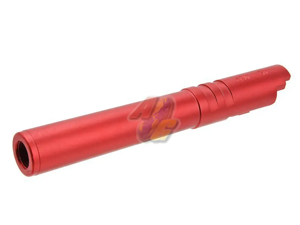 5KU 5.1 Aluminum Threaded Outer Barrel for Tokyo Marui Hi-Capa 5.1 Series GBB (Red/ 11mm+)