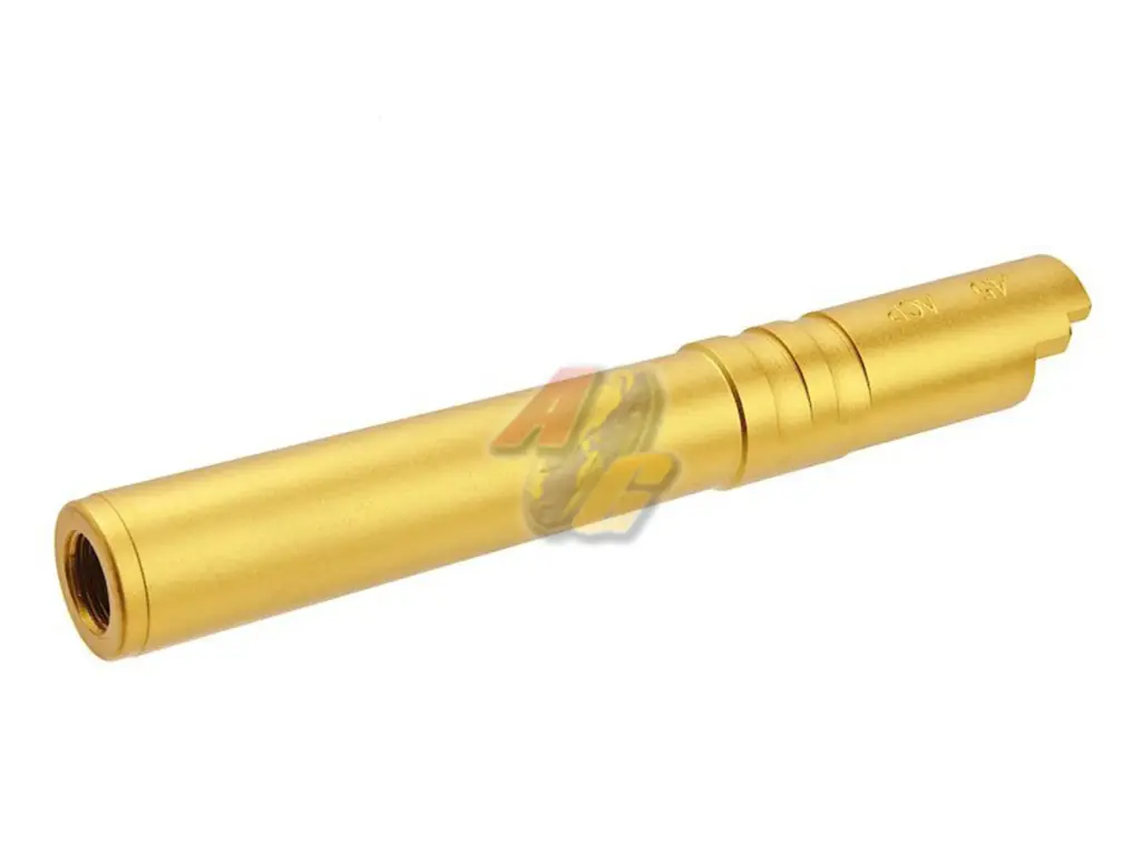 5KU 5.1 Aluminum Threaded Outer Barrel for Tokyo Marui Hi-Capa 5.1 Series GBB (Gold/ 11mm+)