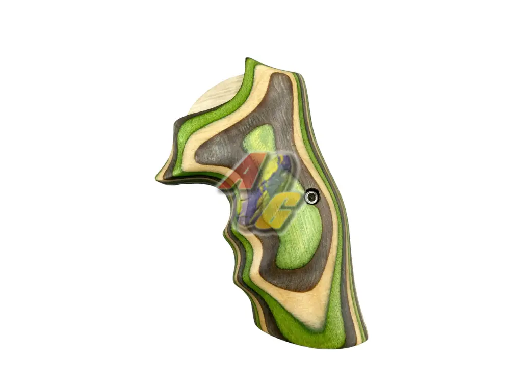 [CL-DWLWG-GR] CL Project Design Wood Grip for ASG Dan Wesson 715 Co2 Revolver Limited Edition - Green