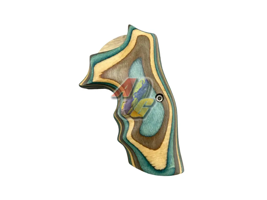 CL Wood Grip For ASG Dan Wesson 715 Co2 Revolver (Blue) (Limited Edition)