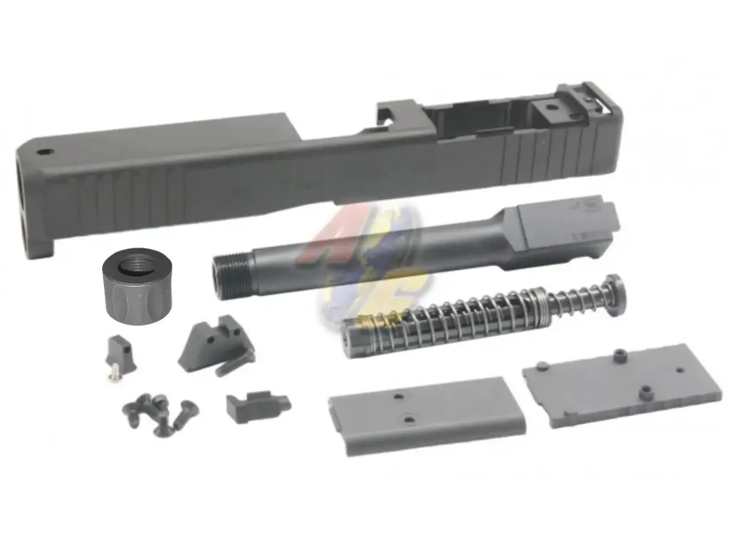 Mafioso Airsoft G17 Steel MOS Slide Set for Umarex/ VFC Glock 17 Gen.5 GBB (BK) (Thread Barrel Version)