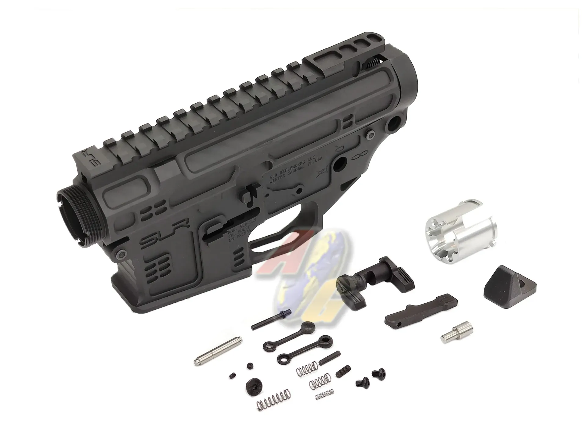 SLR Airsoftworks CNC Aluminum B15 Receiver for Tokyo Marui M4 GBB (MWS) (Ver.2/ Black)