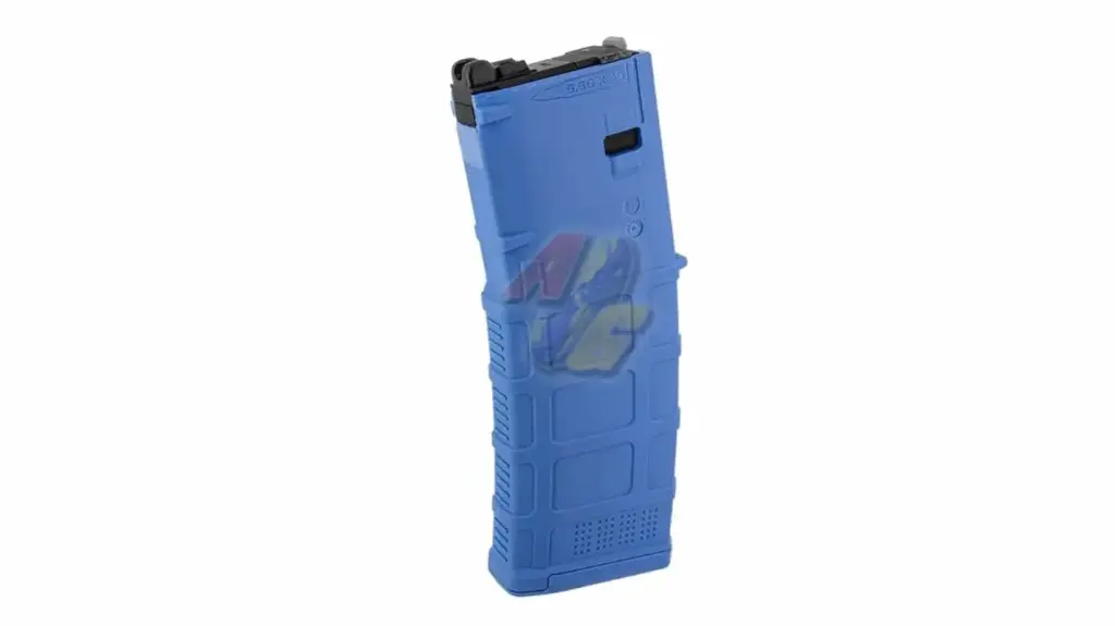 GunsModify EVO MWS 35 Rounds Gas Magazine for Tokyo Marui M4 MWS GBB Series - Training Blue