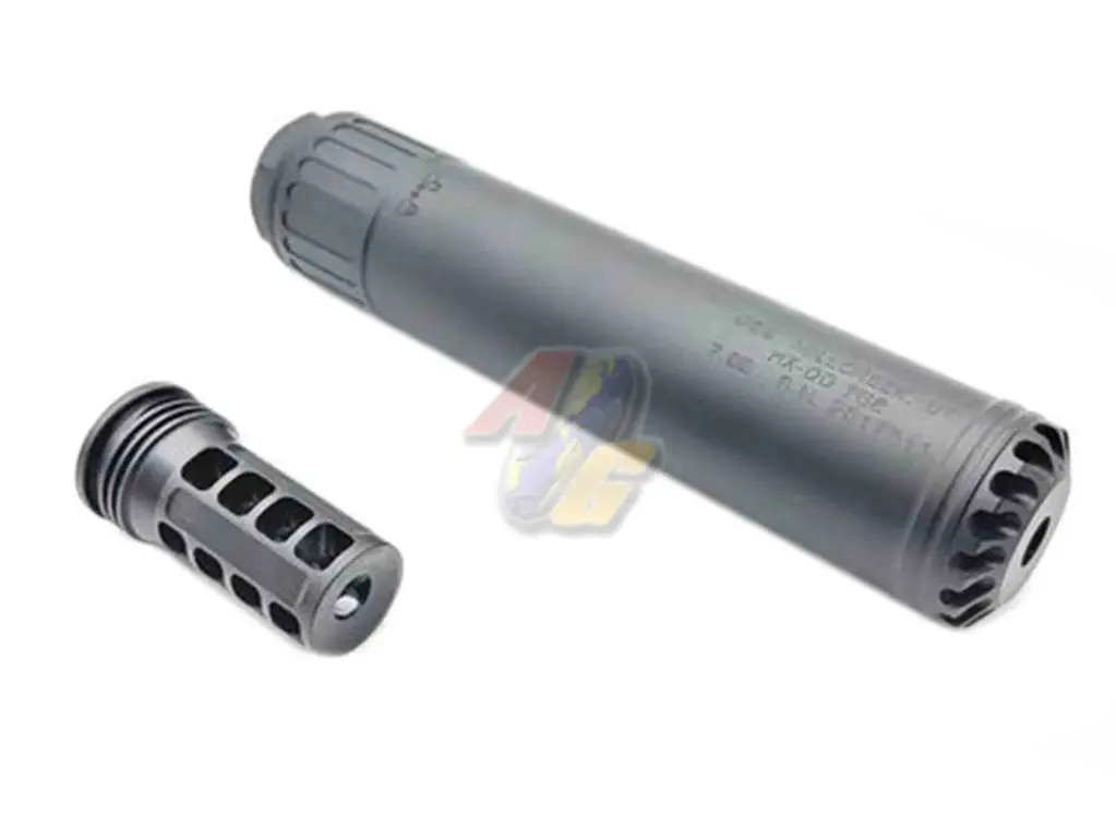 Angry Gun Tornado Dummy Silencer with Tornado AR Flash HIder (Acetech Blaster Module Tracer Ver.) (Black)