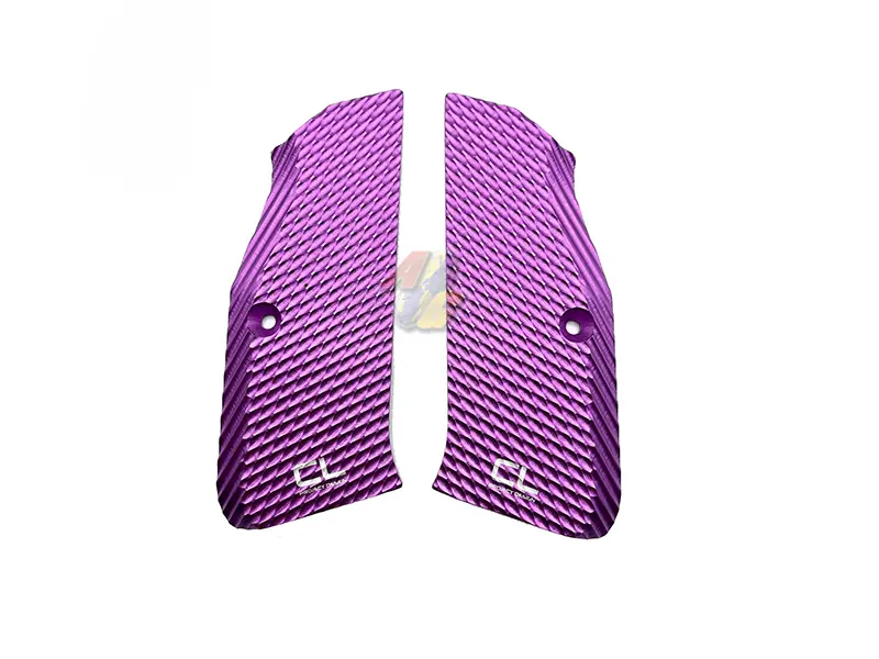CL Project Design CNC Aluminum Grip for KJ Works CZ Shadow 2 GBB - Purple