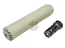Angry Gun Tornado Dummy Silencer with Tornado M110A1 SDMR Flash Hider (FDE)