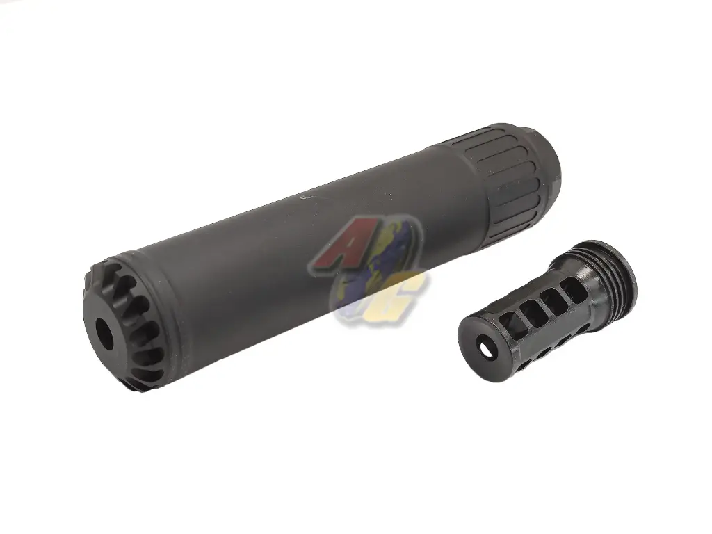 Angry Gun Tornado Dummy Silencer with Tornado AR Flash Hider - Black