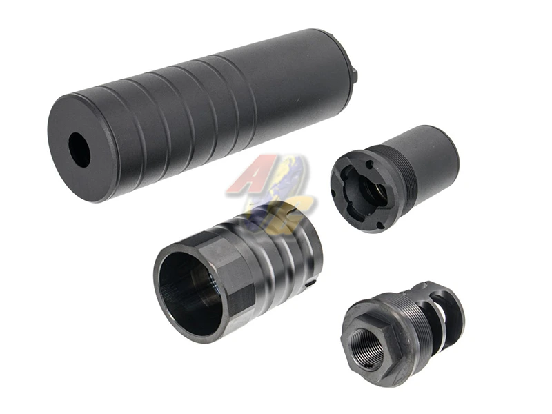 RGW Omega 9K Dummy Silencer with X12 Style Muzzle Brake - MP5 Style