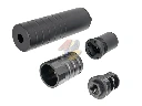 RGW Omega 9K Dummy Silencer with X12 Style Muzzle Brake - MP5 Style