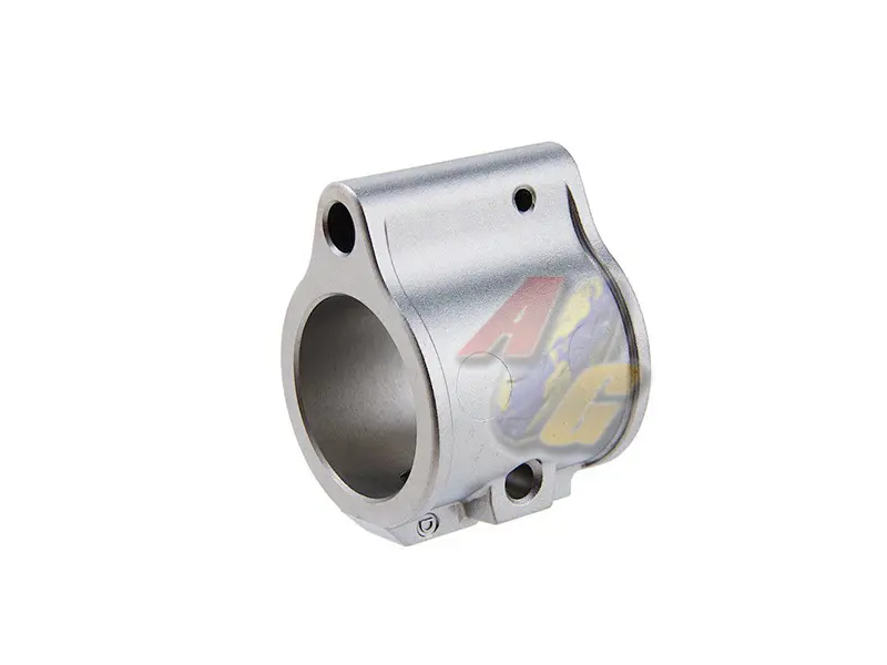 GunsModify Stainless Steel Gas Block for M4 GBB Series - Silver