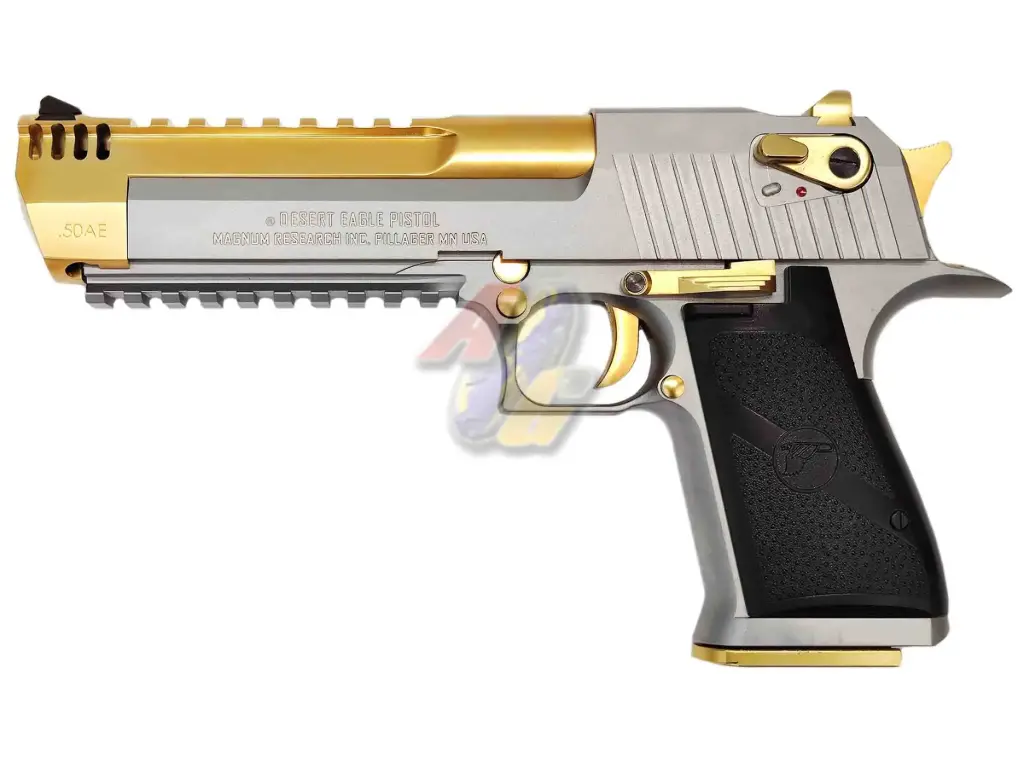 Cybergun Full Metal Desert Eagle L6 .50AE Pistol - Silver/ Gold (Licensed) (by WE)