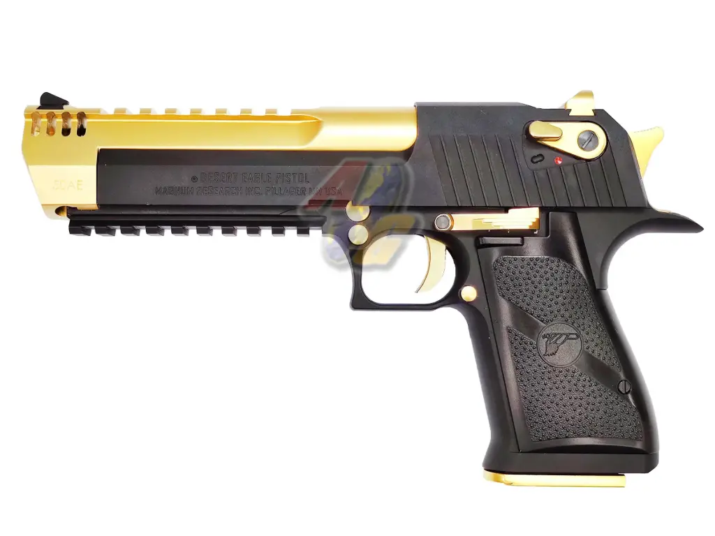Cybergun/ WE Full Metal Desert Eagle L6 .50AE Pistol - Licensed (Black/ Gold) (by WE)