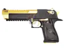 Cybergun/ WE Full Metal Desert Eagle L6 .50AE Pistol - Licensed (Black/ Gold) (by WE)