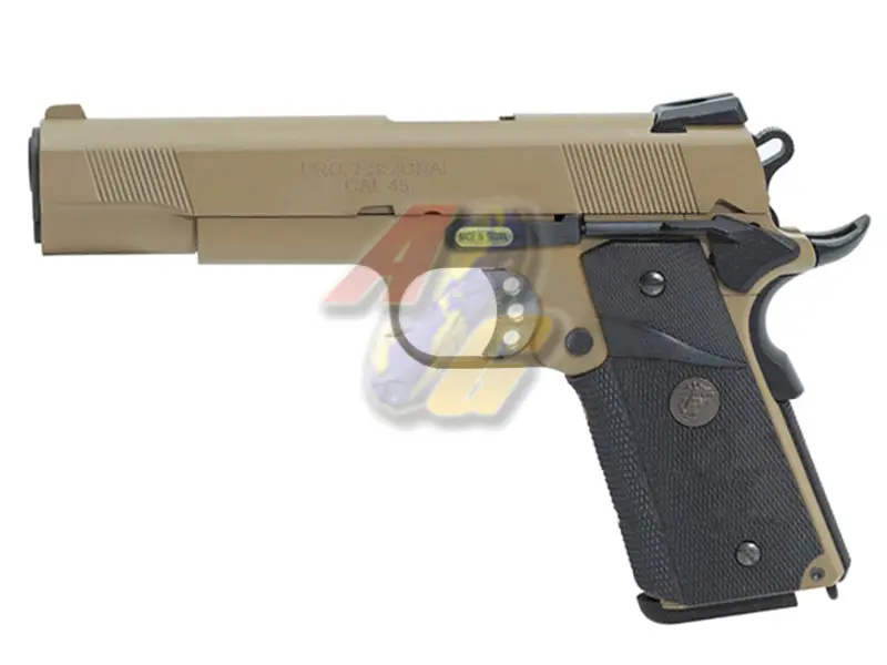 WE MEU Gas Pistol with Marking - Full Metal (TAN)