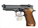 WE M92 Full Metal GBB - Brown Grip (BK)