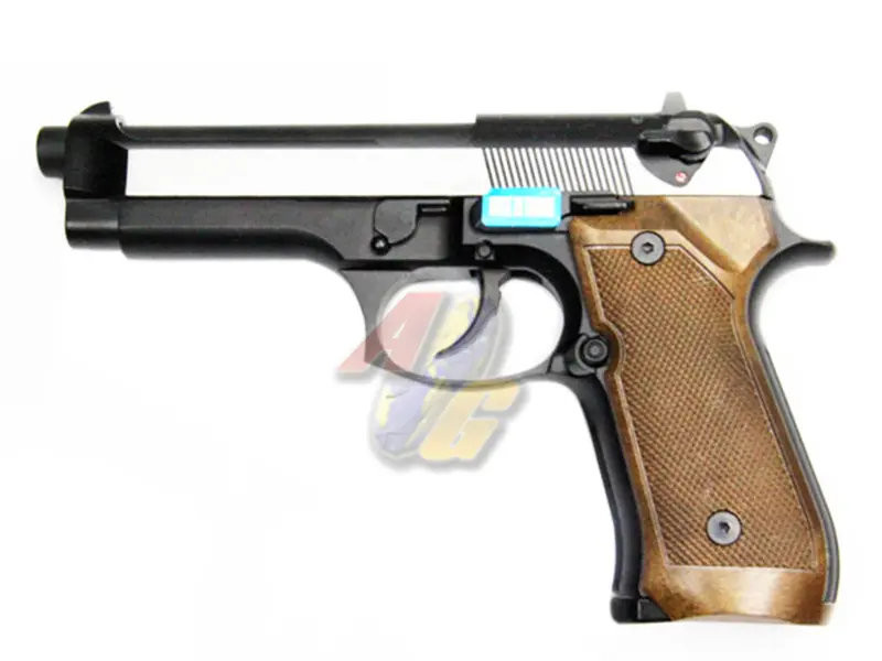 WE M92 Full Metal GBB - Brown Grip (2T)