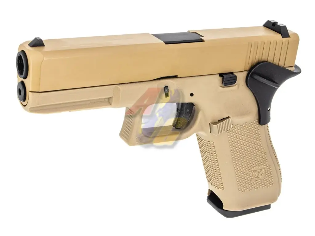 WE G17 Gen5 Secret Ver Metal Slide GBB Pistol - TAN
