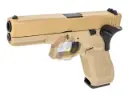 WE G17 Gen5 Secret Ver Metal Slide GBB Pistol - TAN
