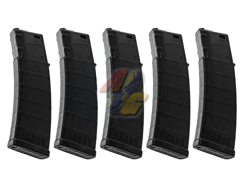 ARES 170 Rounds M4 AMAG Magazine for M4/ M16 Series AEG (5pcs) (BK)