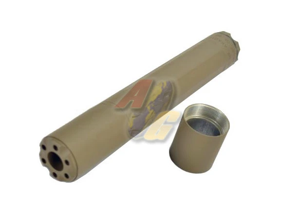 Archwick Custom 14mm/16mm CCW SF Style 9M-TI Silencer - Cerakote (TAN)