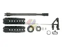 Angry Gun M733 Style Steel Outer Barrel Front Set for Tokyo Marui M4 MWS GBB Series