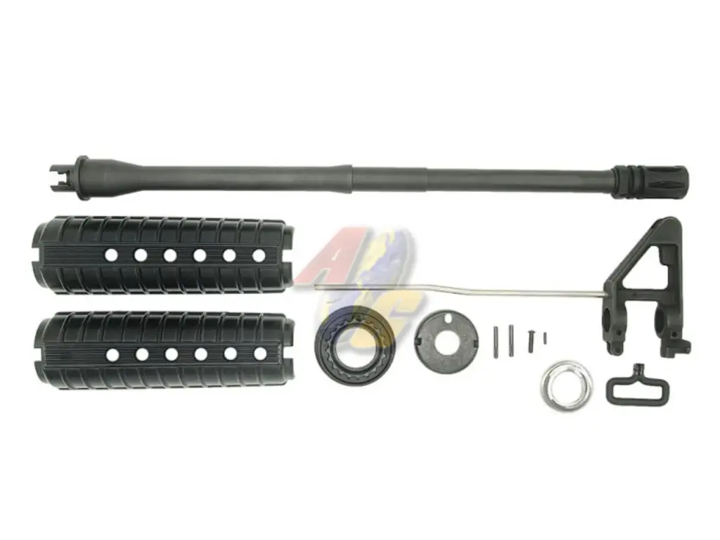 Angry Gun M723 Style Steel Outer Barrel Front Set for Tokyo Marui M4 Series GBB (MWS)