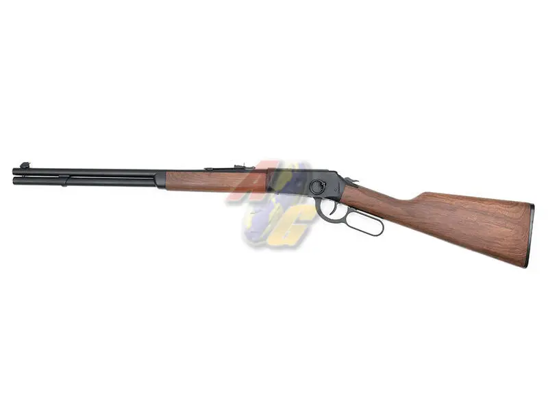 Double Bell Winchester M1894 Live Cart Lever Action Co2 Rifle - Real Wood