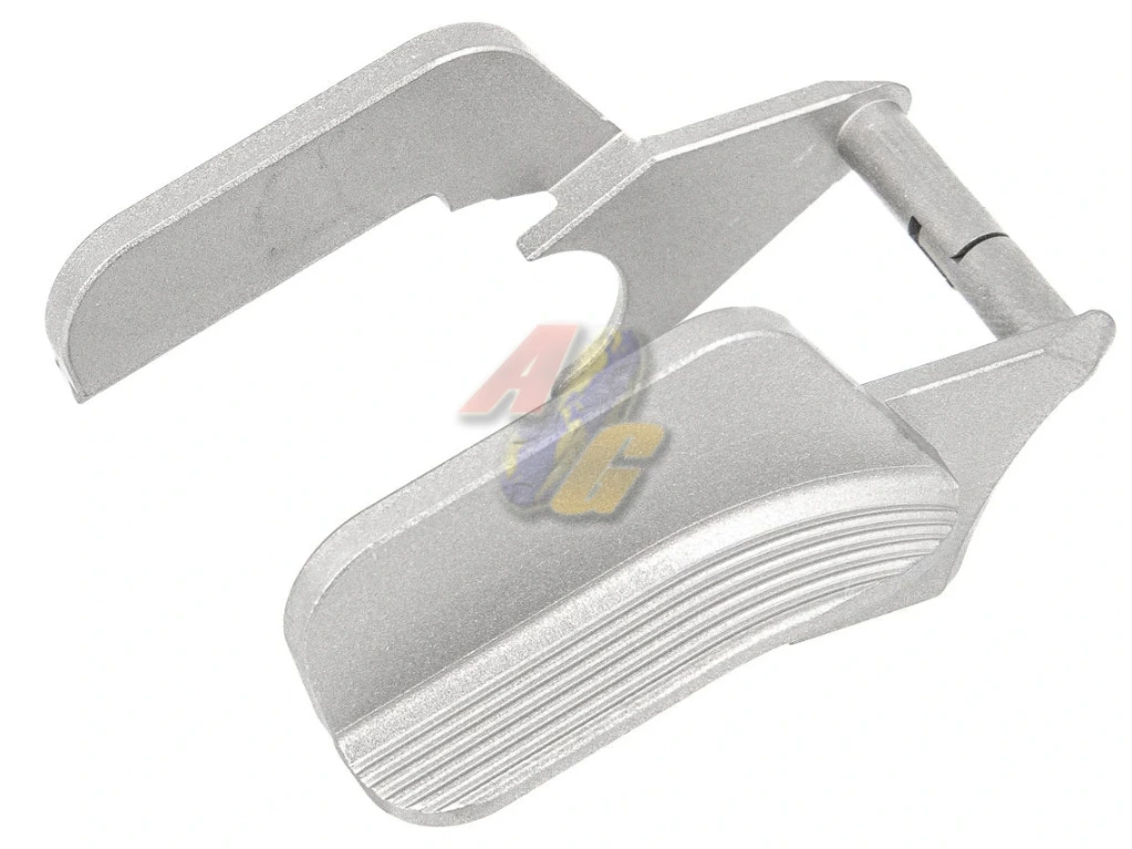 CL Project Design CNC Ambi-Safety with Wing for Tokyo Marui Hi-Capa GBB Series - One Piece Block Stainless Steel (Silver)