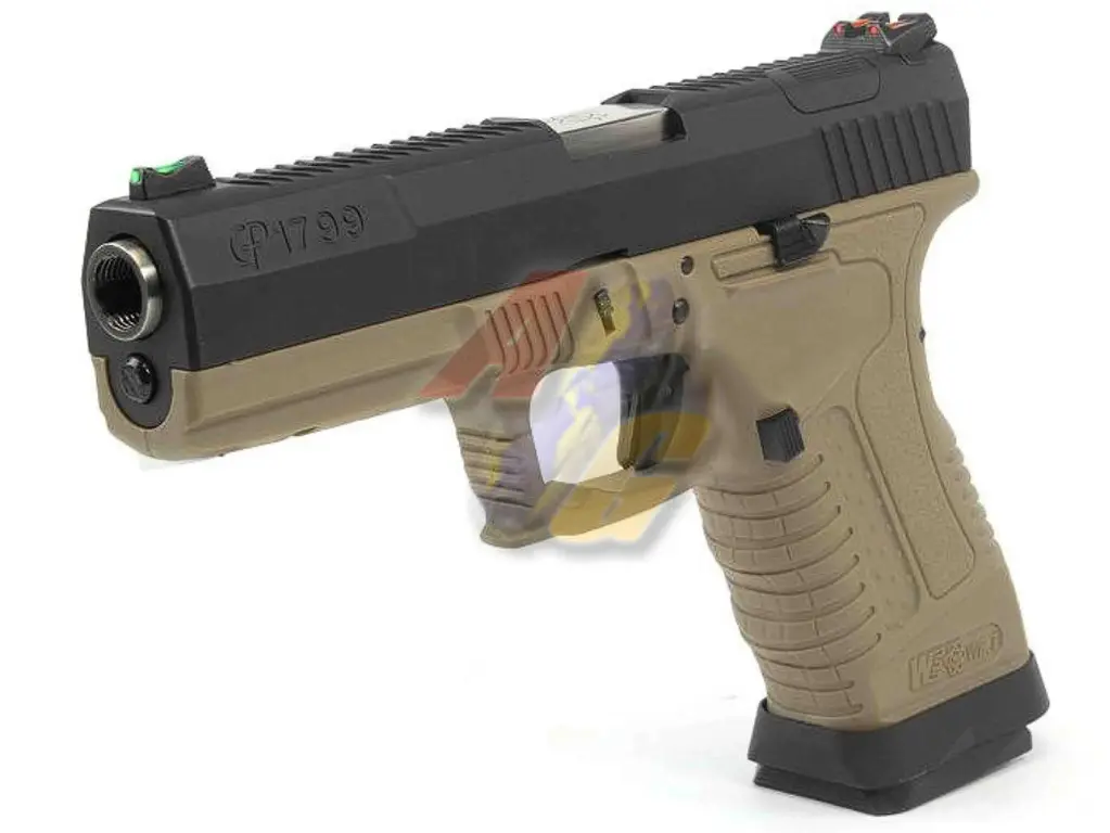 WE GP1799 T2 GBB (BK Slide, SV Barrel, TAN Frame)