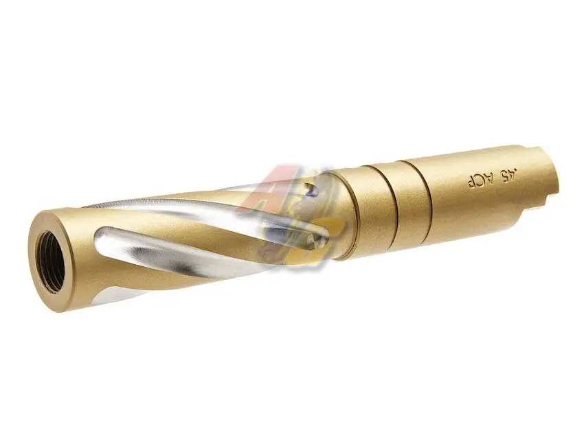 5KU 4.3 Stainless Steel Tornado Outer Barrel for Tokyo Marui Hi-Capa 4.3 Series GBB (Gold/ 11mm+)