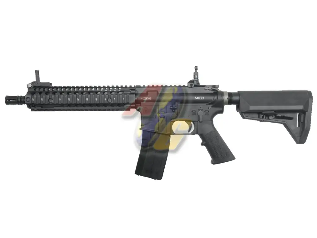 EMG Daniel Defense Licensed MK18 9" Rail GBB - Black (by King Arms)