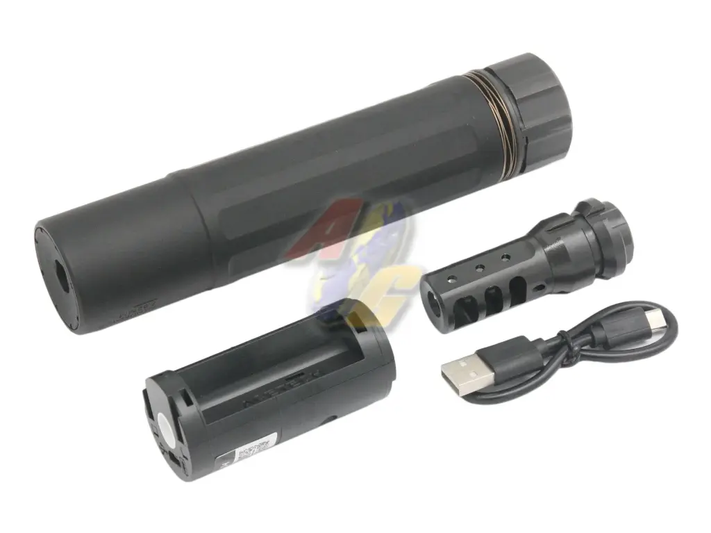 Angry Gun DASM-S Dummy Silencer with Acetech AT2000R Tracer Module (BK)