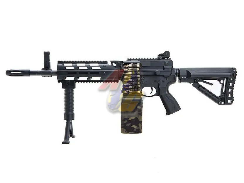 G&G CM16 LMG Stealth AEG - Black