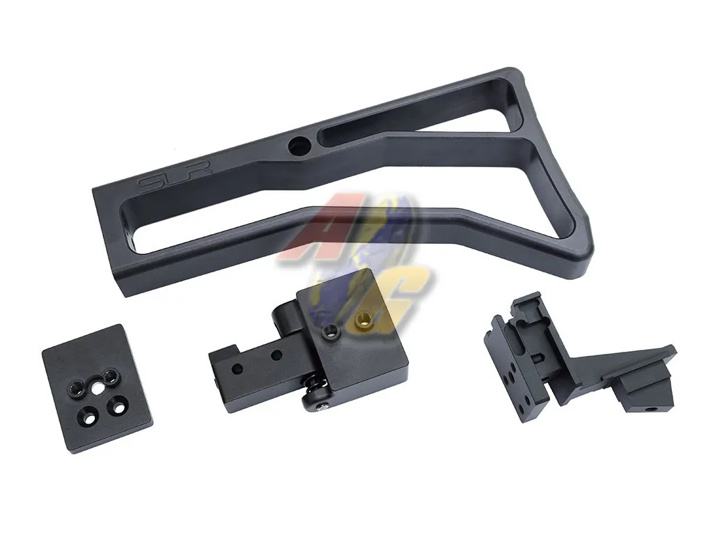 SLR Airsoftworks AK Billet Stock Assemble with Folding and Fixed Stock Adapters for Tokyo Marui AKM GBB