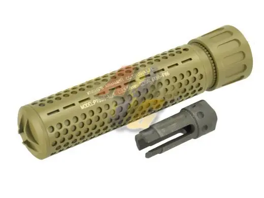 5KU KAC CQB Airsoft Suppressor (Tan/  Long/ 14mm-)