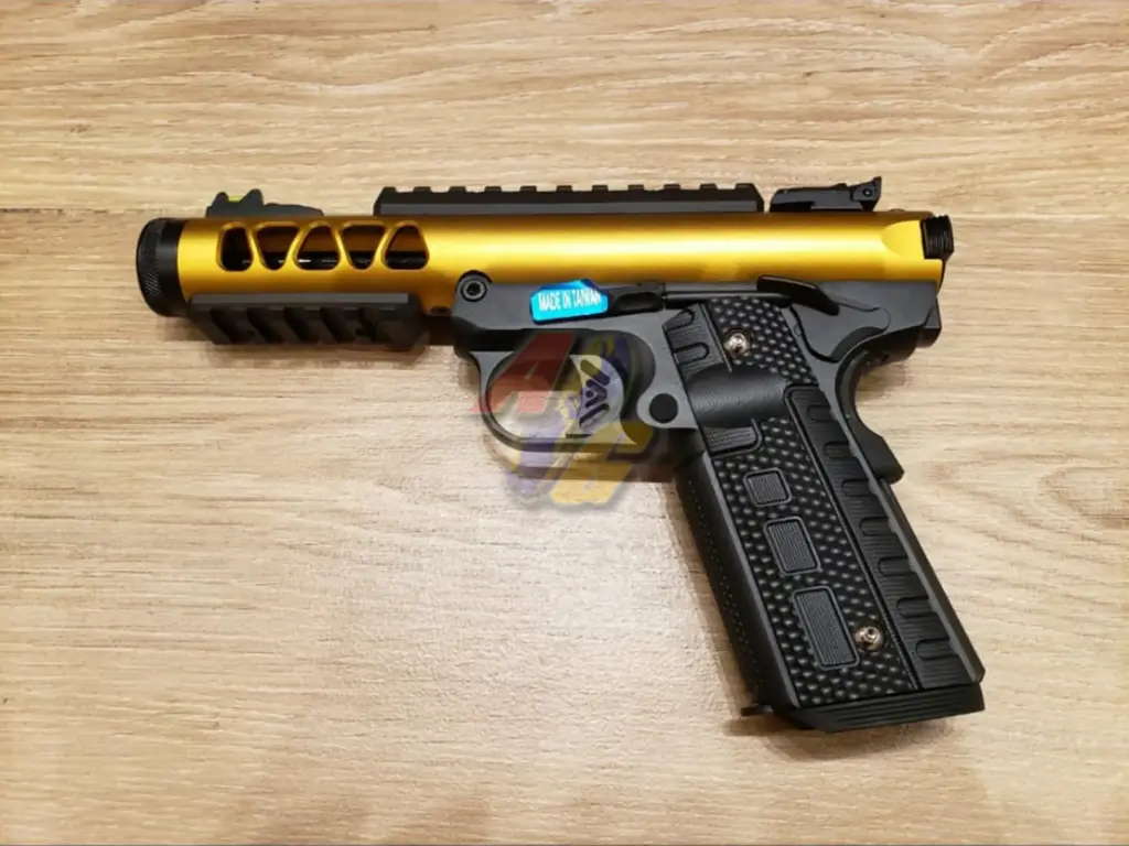 WE 1911 Galaxy GBB ( Type B, GOLD Slide/ BK Frame  )