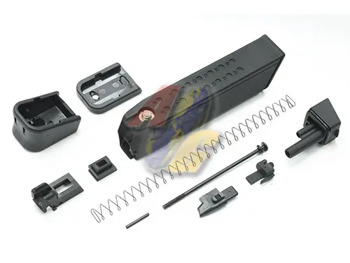 Guarder Light-Weight Magazine Kit for Tokyo Marui Glock GBB Series - Black (9mm Marking)