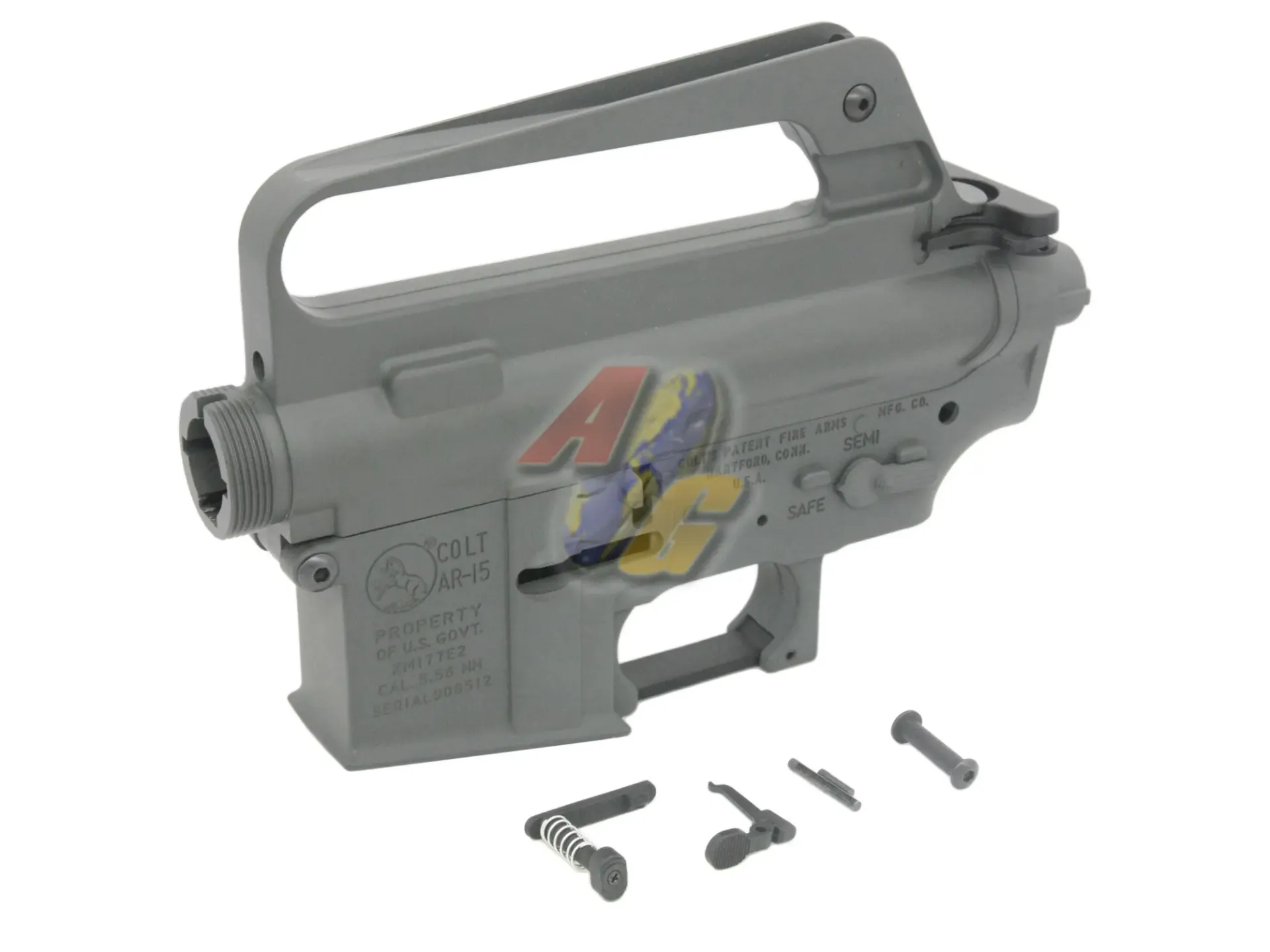 E&C XM177E2 629 Style AEG Metal Receiver (Grey)