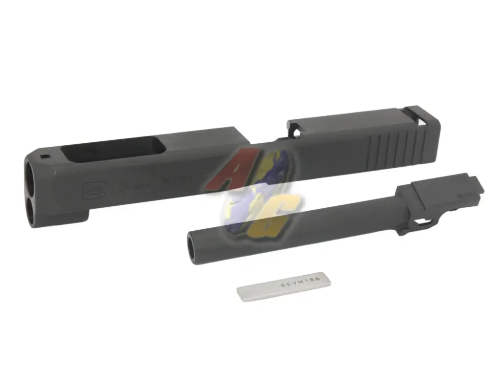 Guarder CNC Steel Slide and Barrel Kit for Tokyo Marui G17 Gen.4 GBB/ G34 Gen4 - Standard (Black)